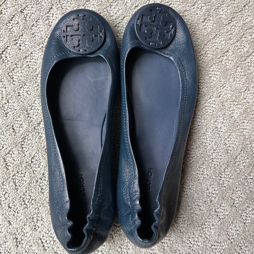 Tory Burch Navy Ballet Flat